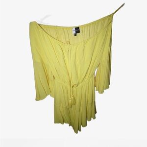 Yellow day and night romper